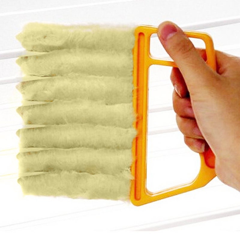 ReNext Blind Cleaner Brush , Blinds Dust Shutters , Mini Washable & Removable Window Air Conditioner Duster With 7 Slat Handheld Household Kitchen Cleaning Tools , For Awnings , Siding , Vinyl , Car , Fan - Image 3